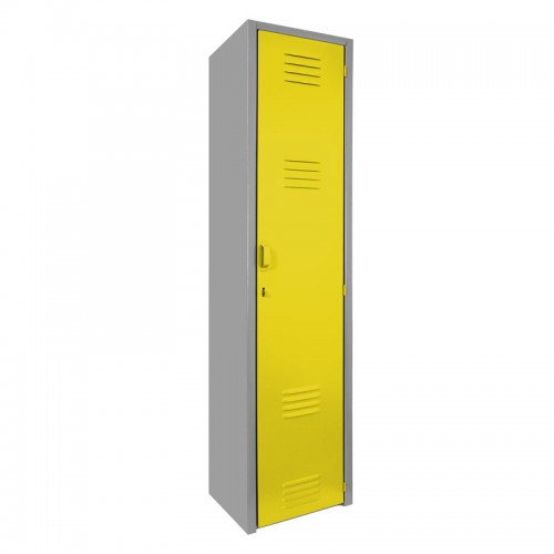 Locker metálico dual grande - 1 puerta amarillo